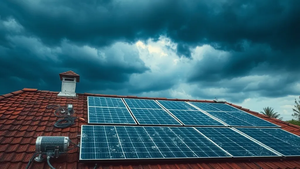 Orage de grêle sur vos panneaux solaires : le guide d'inspection post-intempéries