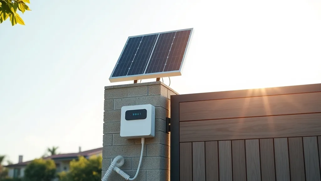 Alimenter son portail avec un kit solaire plug and play en 2026