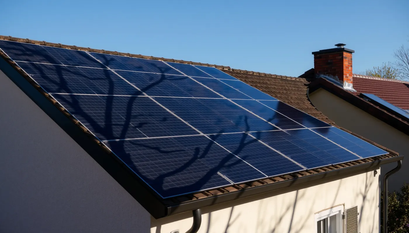 Ombre portée sur panneaux solaires : impact réel et solutions en 2026