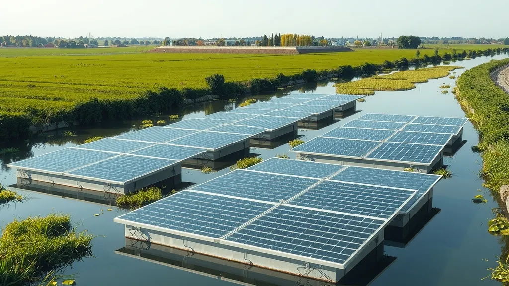 Panneaux solaires sur les canaux : une piste pour préserver les terres